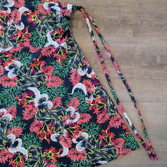 Patagonia Lithia Skirt Convertible Women's Large Floral Hike Ruched Tie Halter - Picture 4 of 12